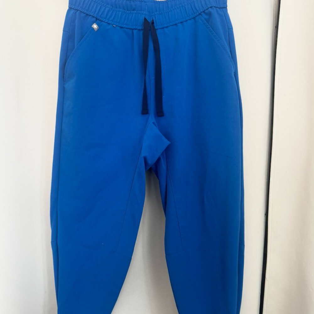 FIGS Tansen Jogger Scrub Pants Men Small Royal Blue Athletic Fit